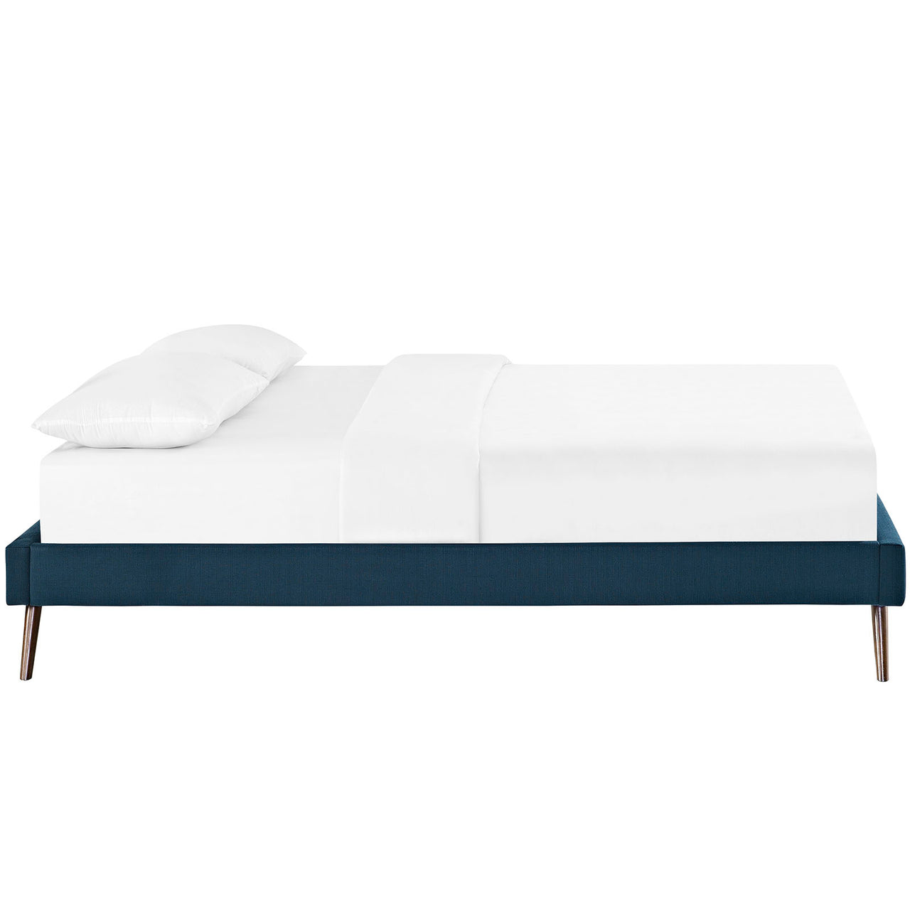 Elena Upholstered Full Bed Frame, Azure