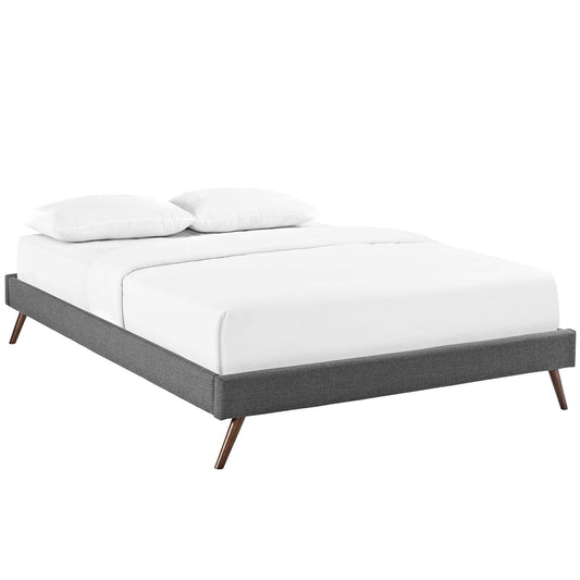 Elena Upholstered Queen Bed Frame, Gray