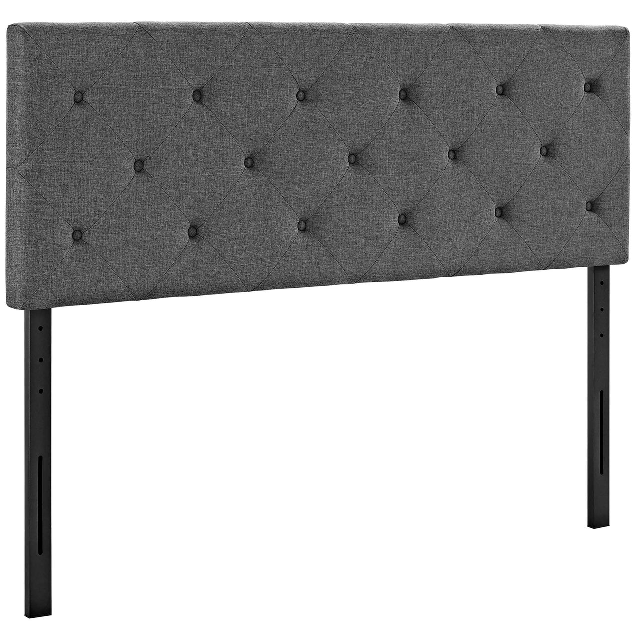 Jorynne Fabric King Headboard, Gray