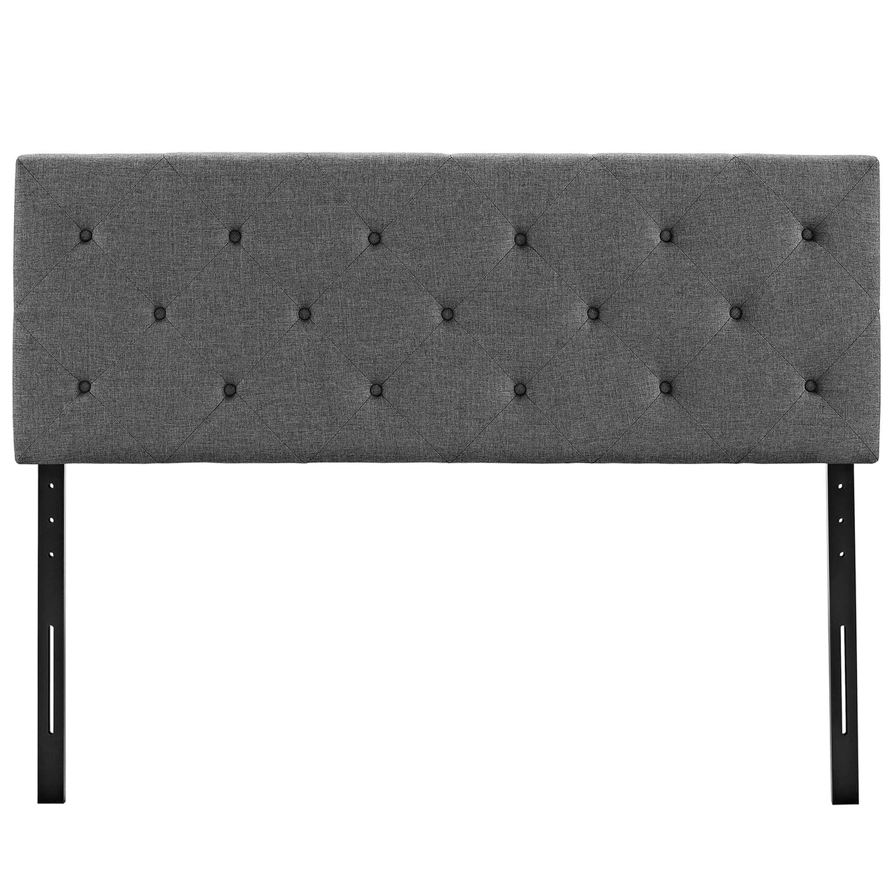 Jorynne Fabric King Headboard, Gray