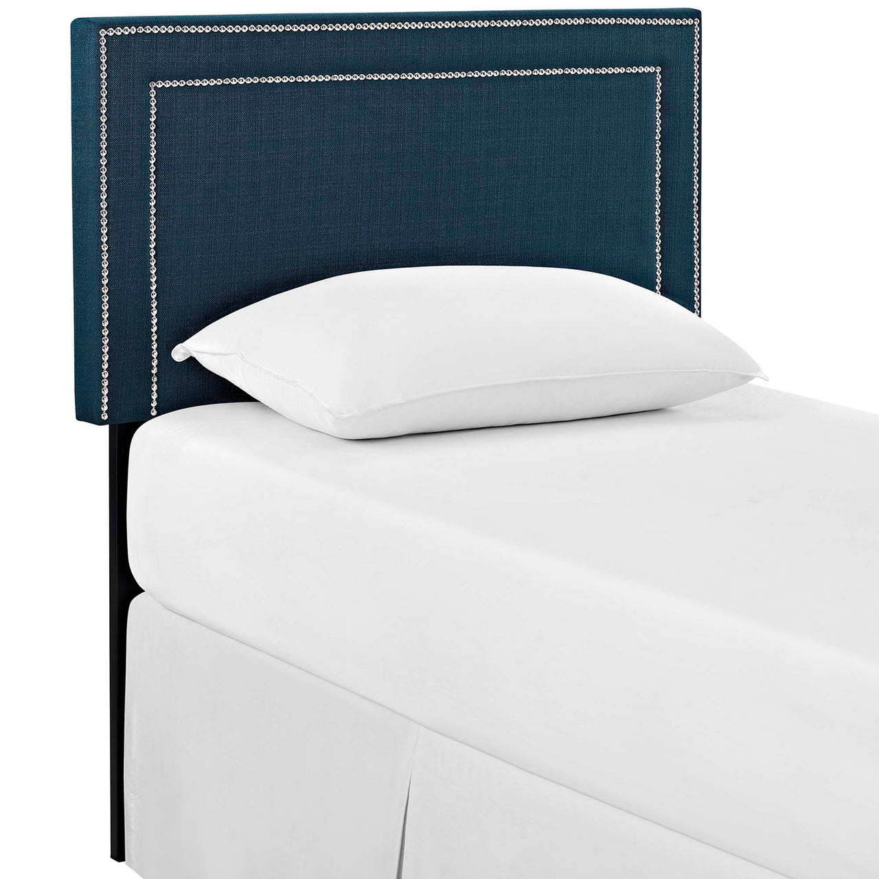 Twinline Fabric Twin Headboard, Azure