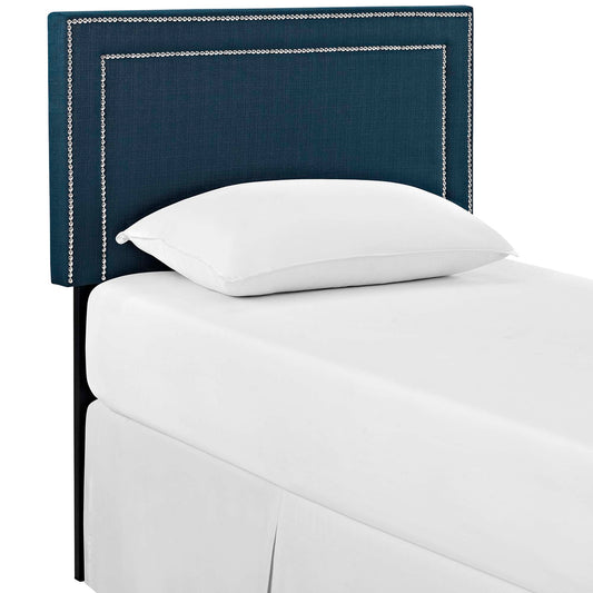 Twinline Fabric Twin Headboard, Azure