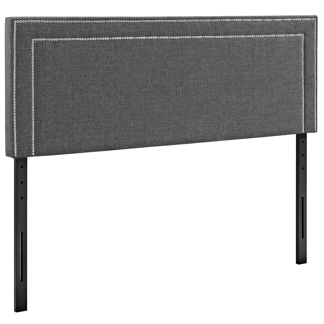 Twinline Fabric Queen Headboard, Gray