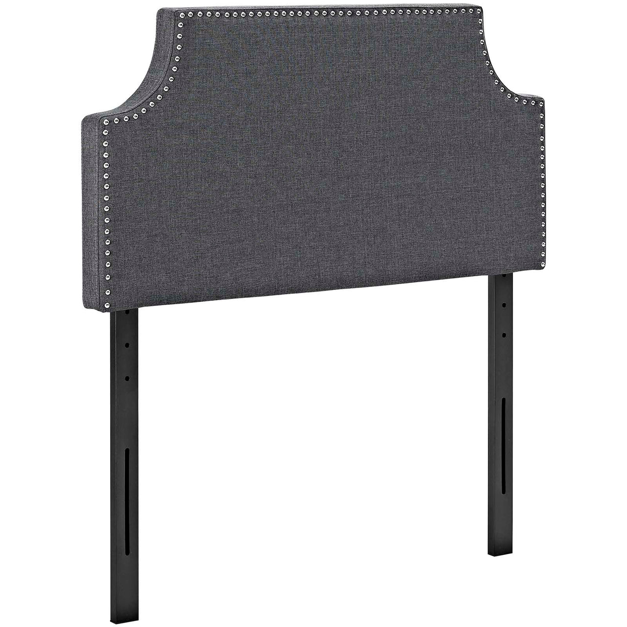 Laurel Fabric Twin Headboard, Gray