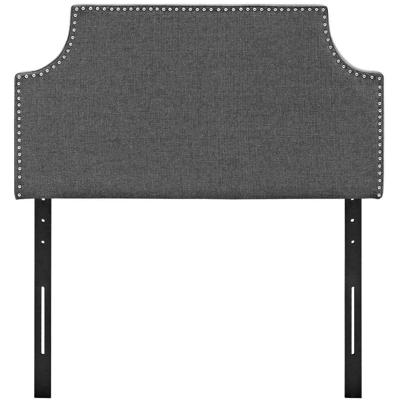 Laurel Fabric Twin Headboard, Gray