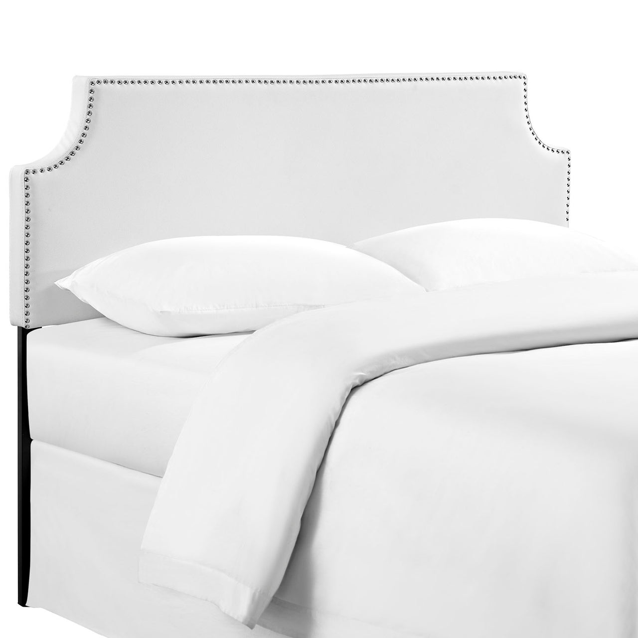 Laurel Eco-Leather Full Headboard, White