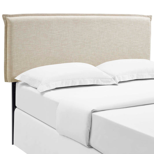 Millie Fabric Queen Headboard, Beige