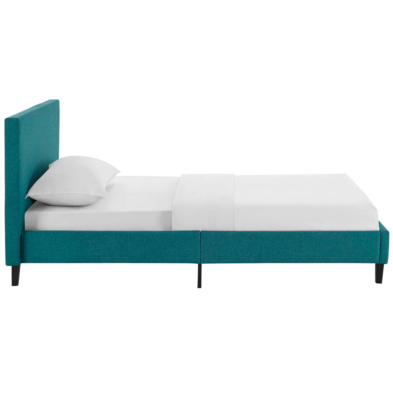 Arden Fabric Twin Bed, Teal