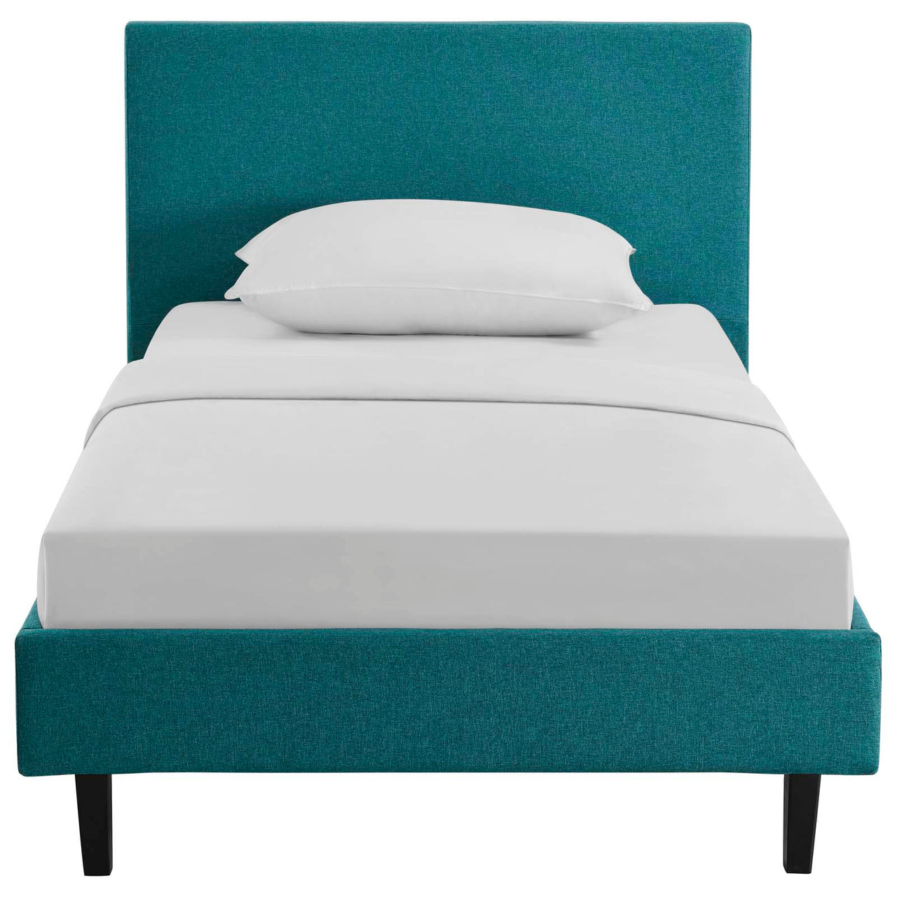 Arden Fabric Twin Bed, Teal