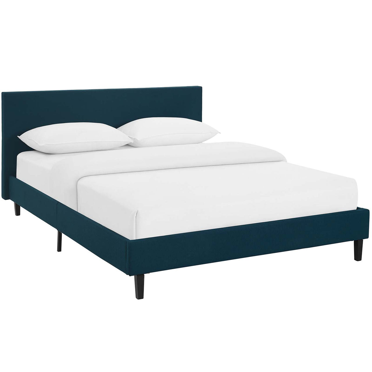 Arden Fabric Full Bed, Azure