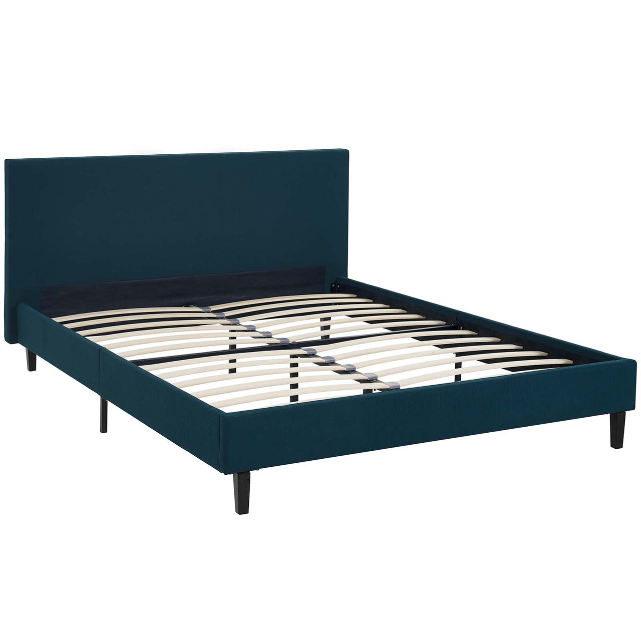 Arden Fabric Full Bed, Azure