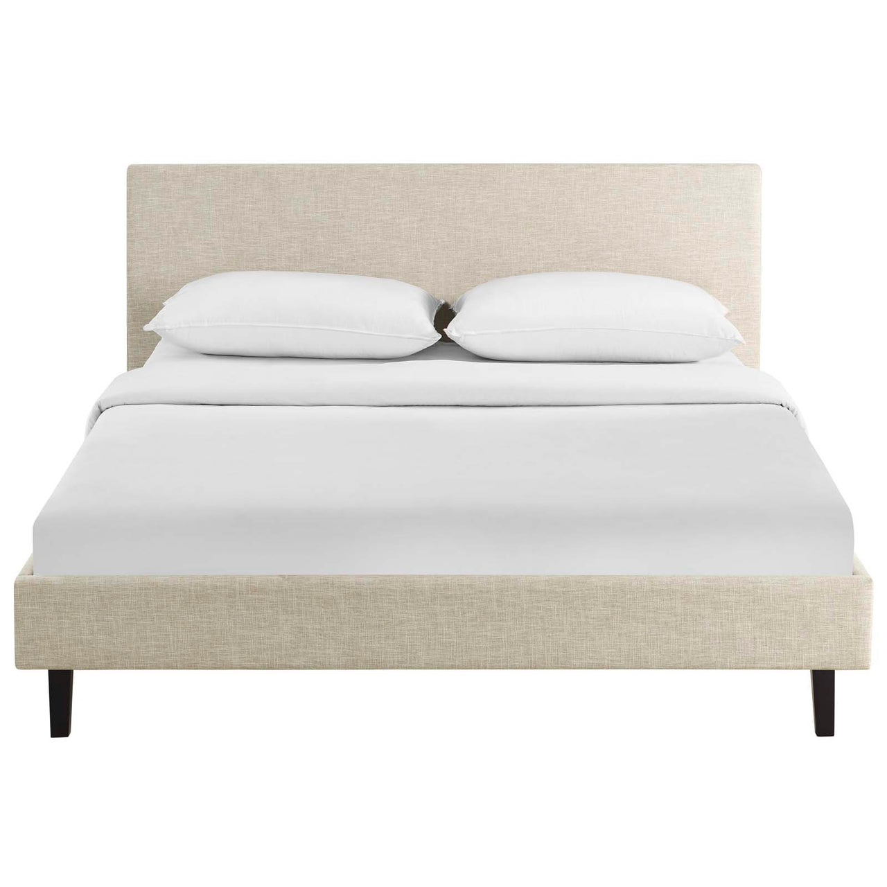 Arden Fabric Full Bed, Beige