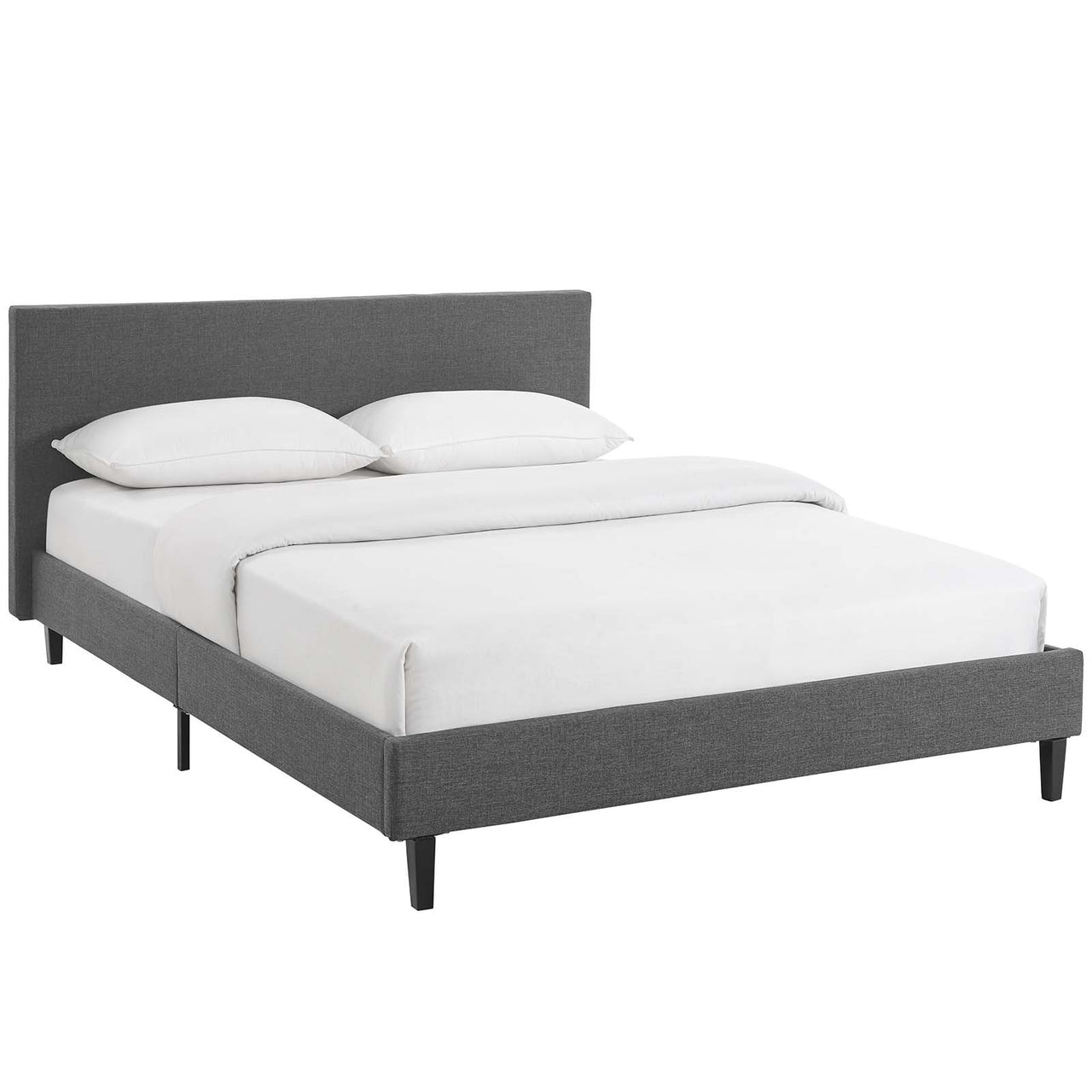 Arden Fabric Full Bed, Gray