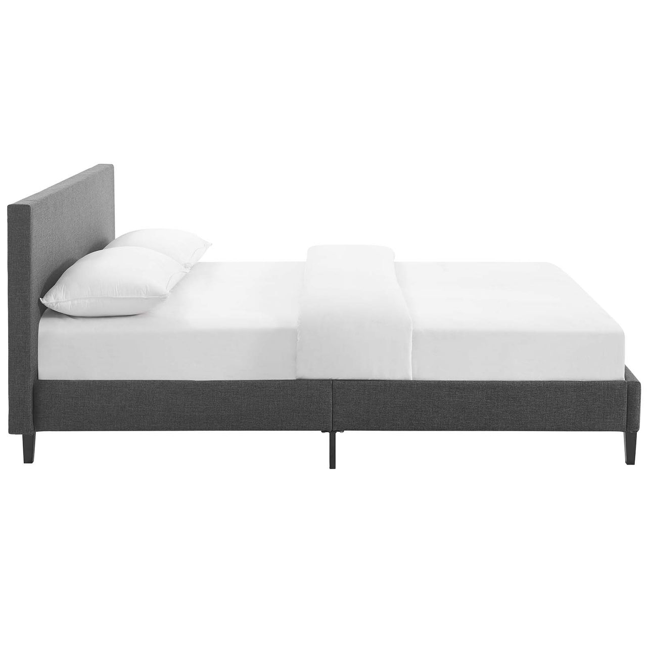 Arden Fabric Full Bed, Gray