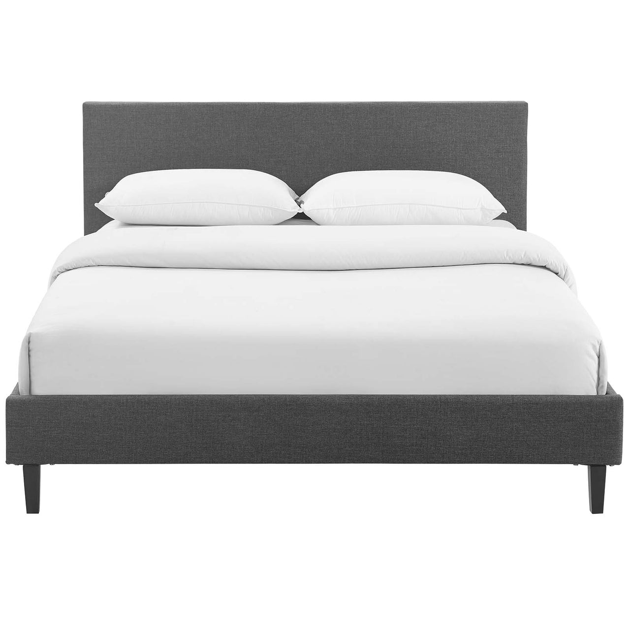Arden Fabric Full Bed, Gray