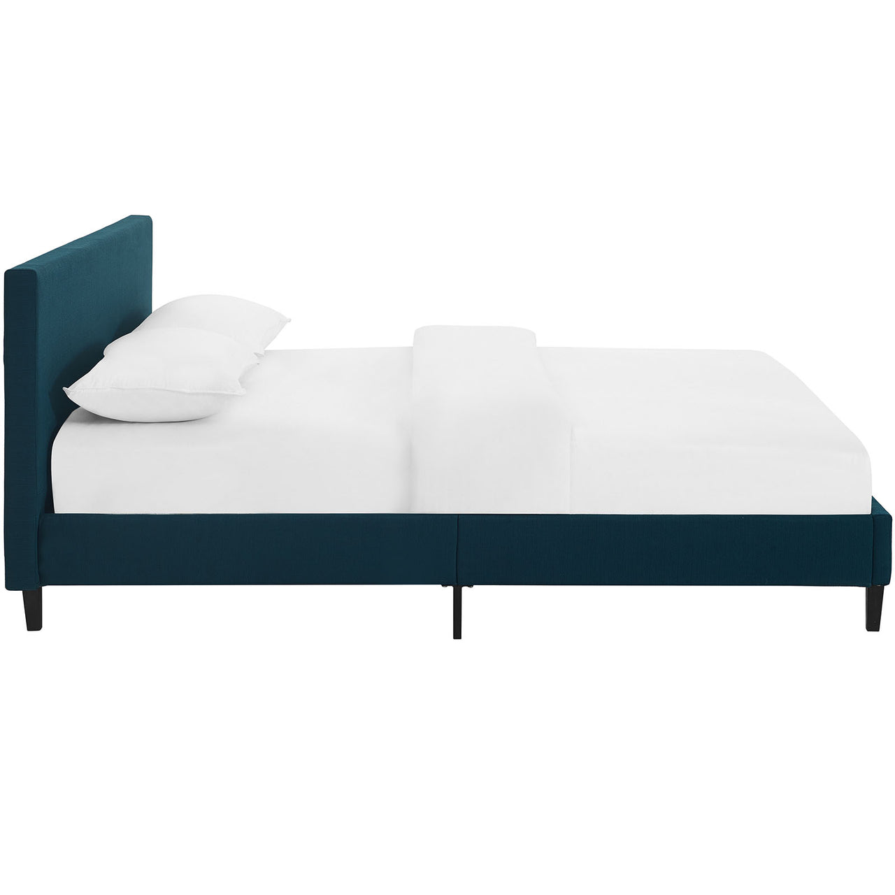 Arden Fabric Queen Bed, Azure