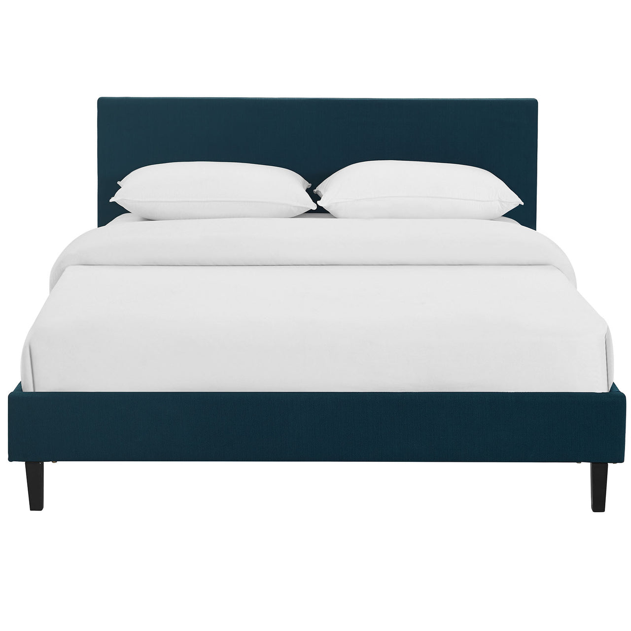 Arden Fabric Queen Bed, Azure