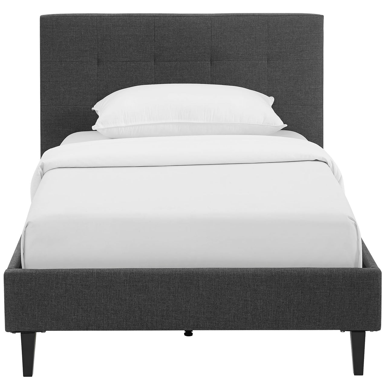 Pinpoint Twin Bed, Gray
