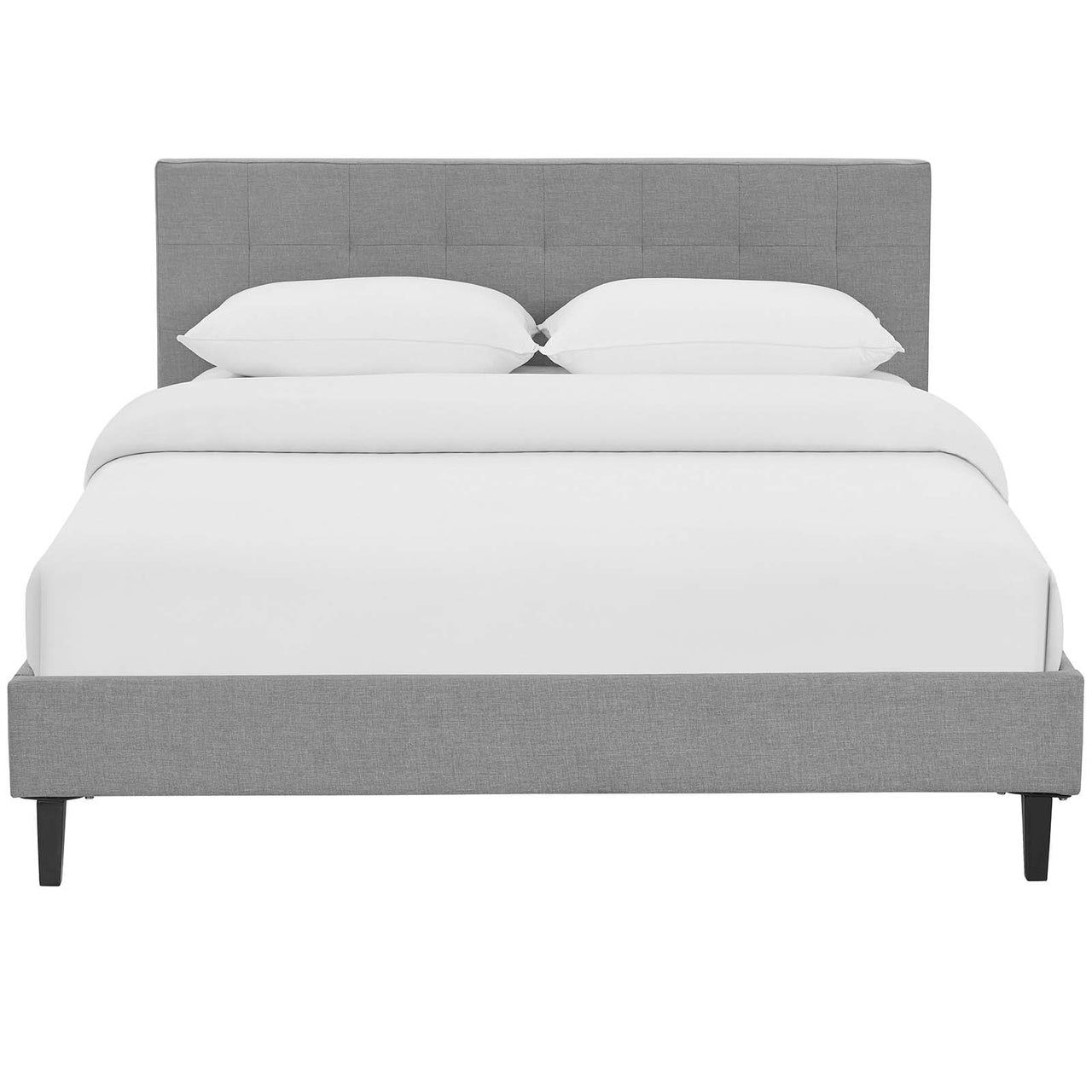 Pinpoint Full Bed, Light Gray