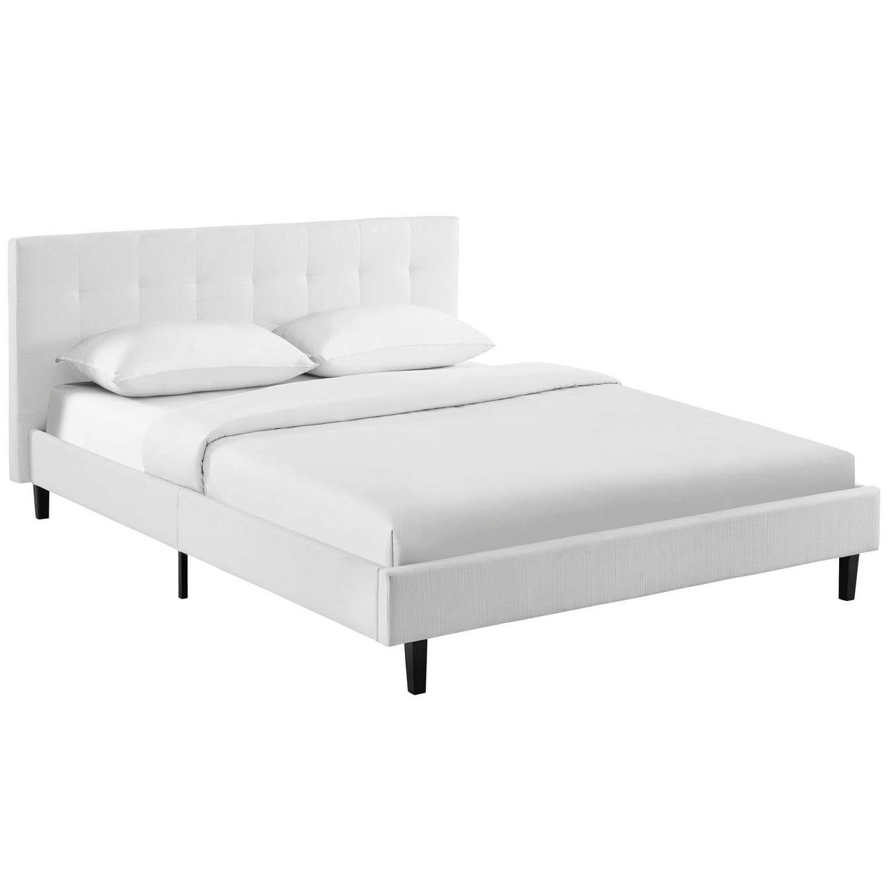 Pinpoint Full Bed, White