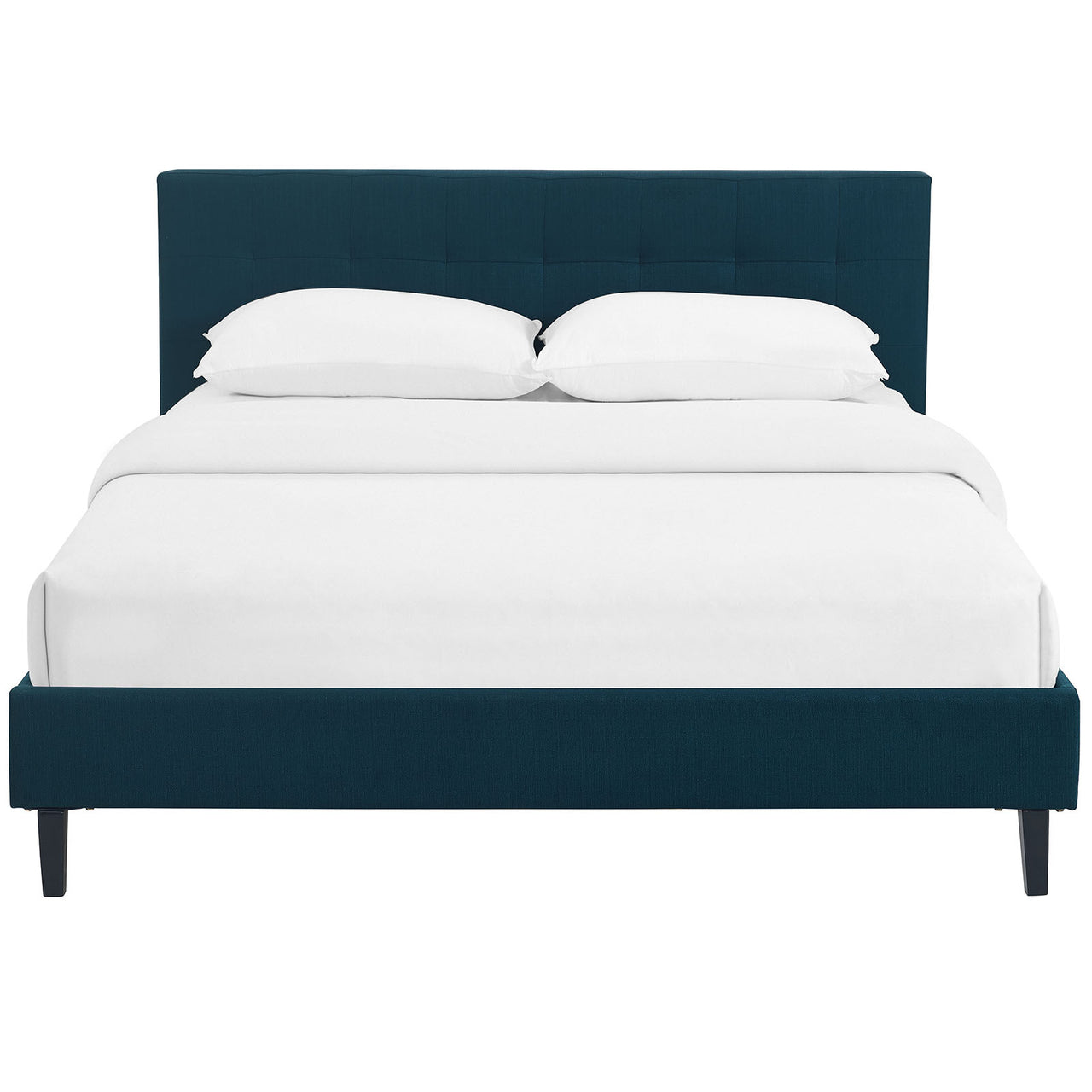 Pinpoint Fabric Queen Bed, Azure