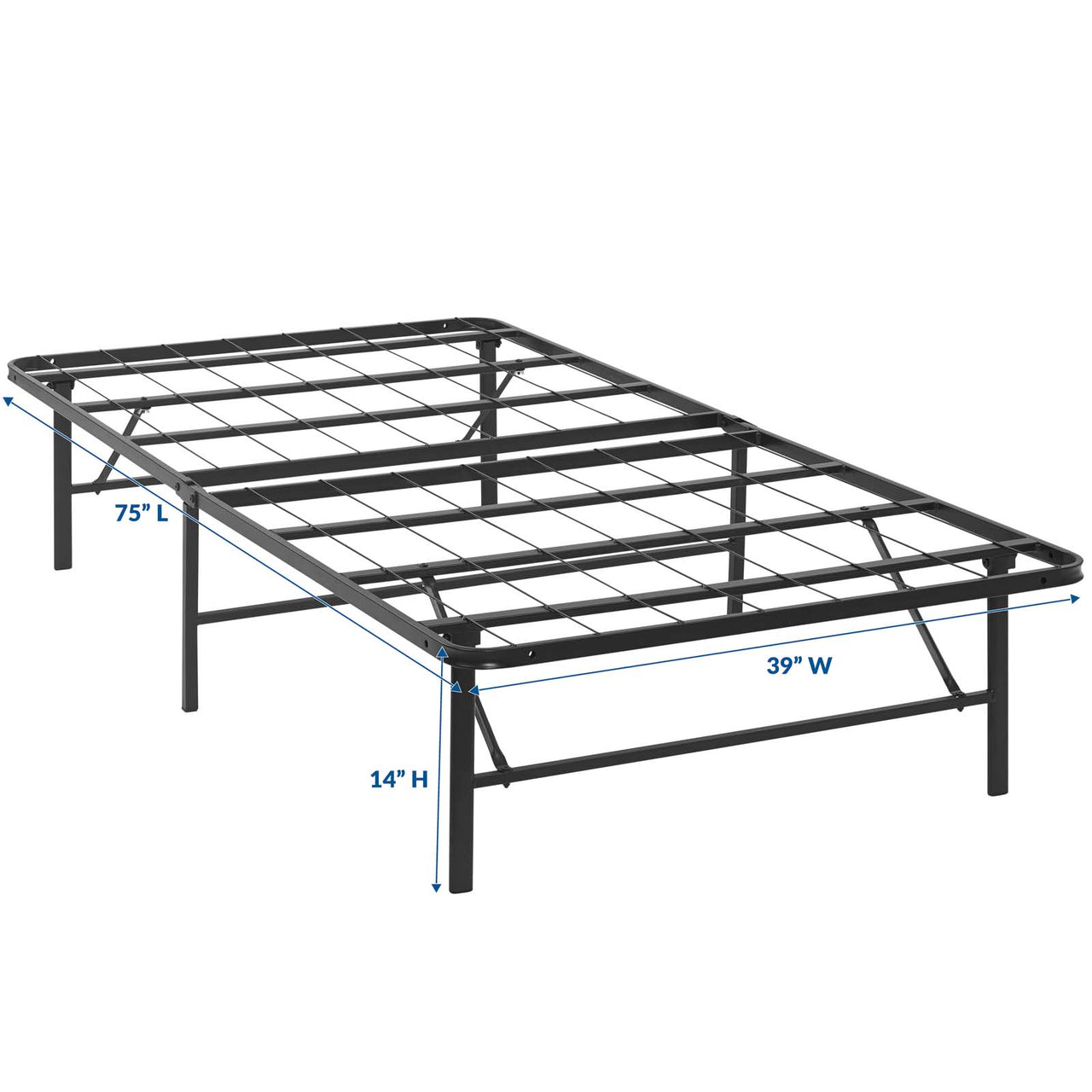 Stronghold Twin Bed Frame, Brown