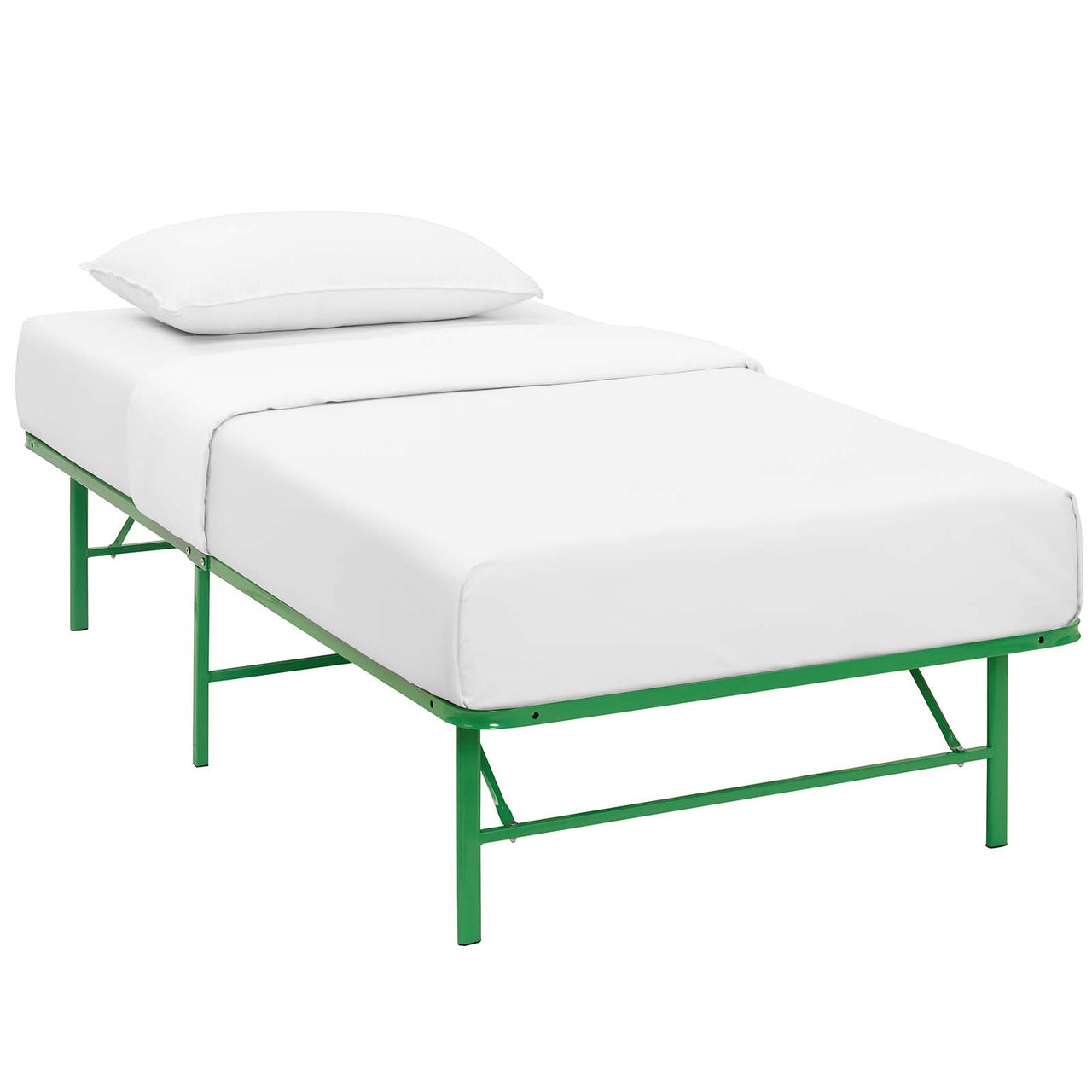 Stronghold Twin Bed Frame, Green