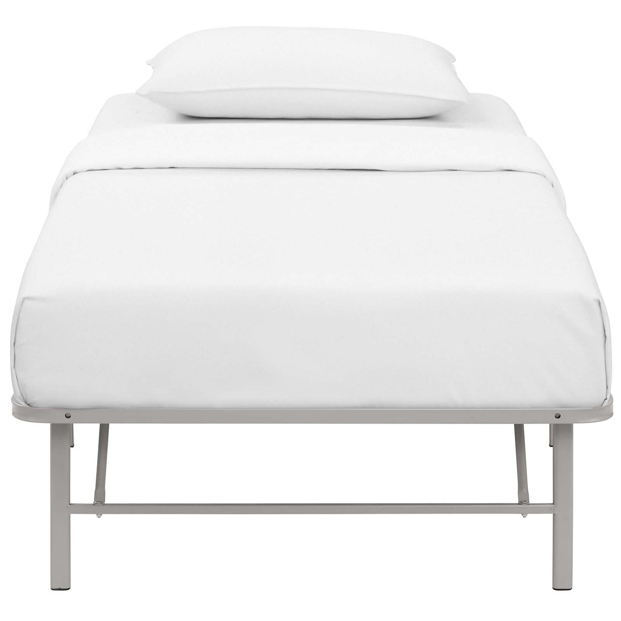 Stronghold Twin Bed Frame, Gray
