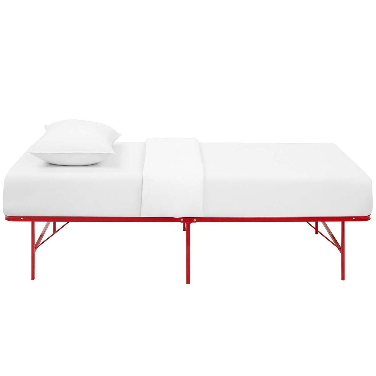 Stronghold Twin Bed Frame, Red