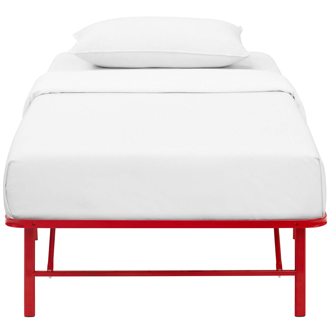 Stronghold Twin Bed Frame, Red