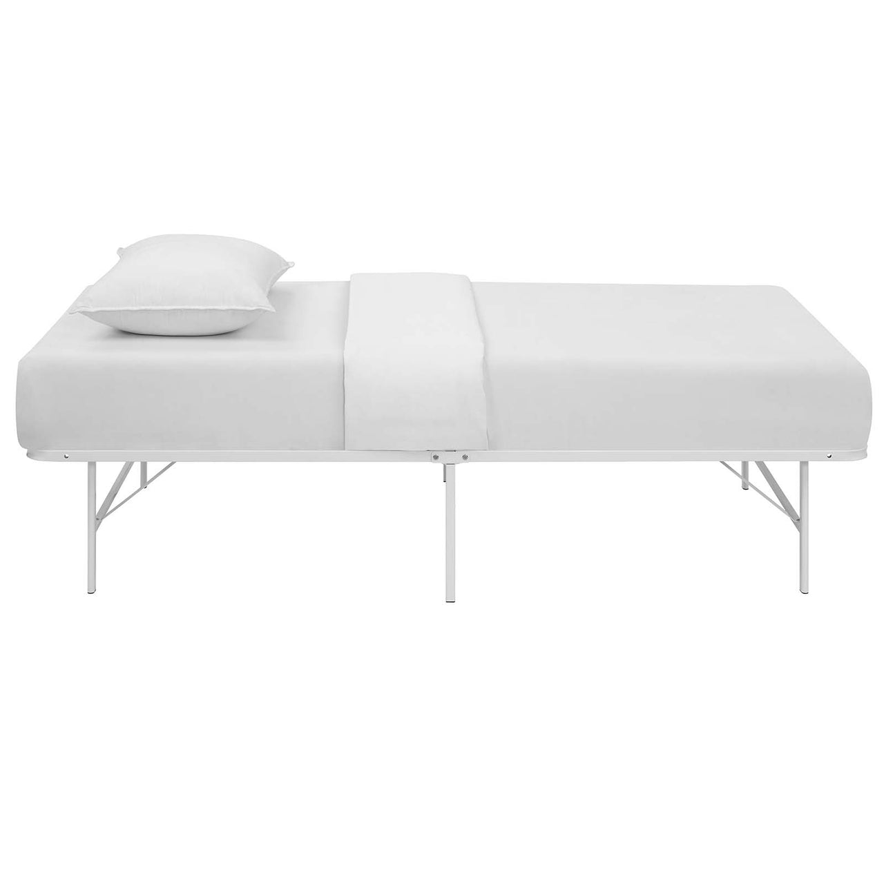 Stronghold Twin Bed Frame, White