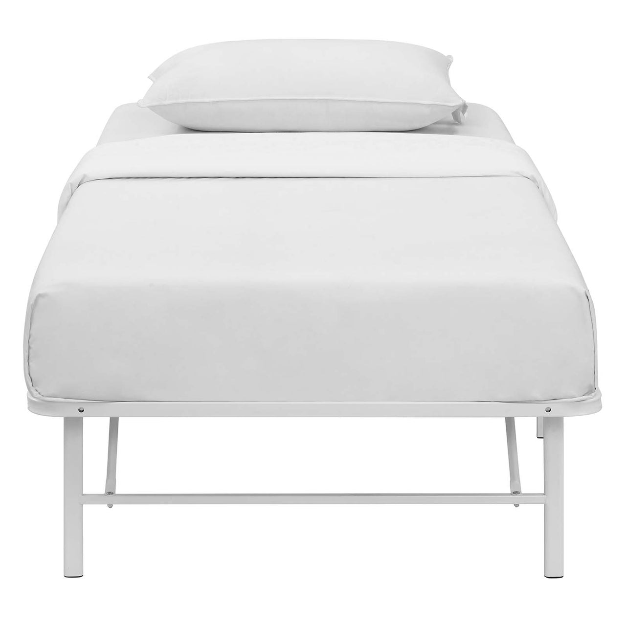 Stronghold Twin Bed Frame, White