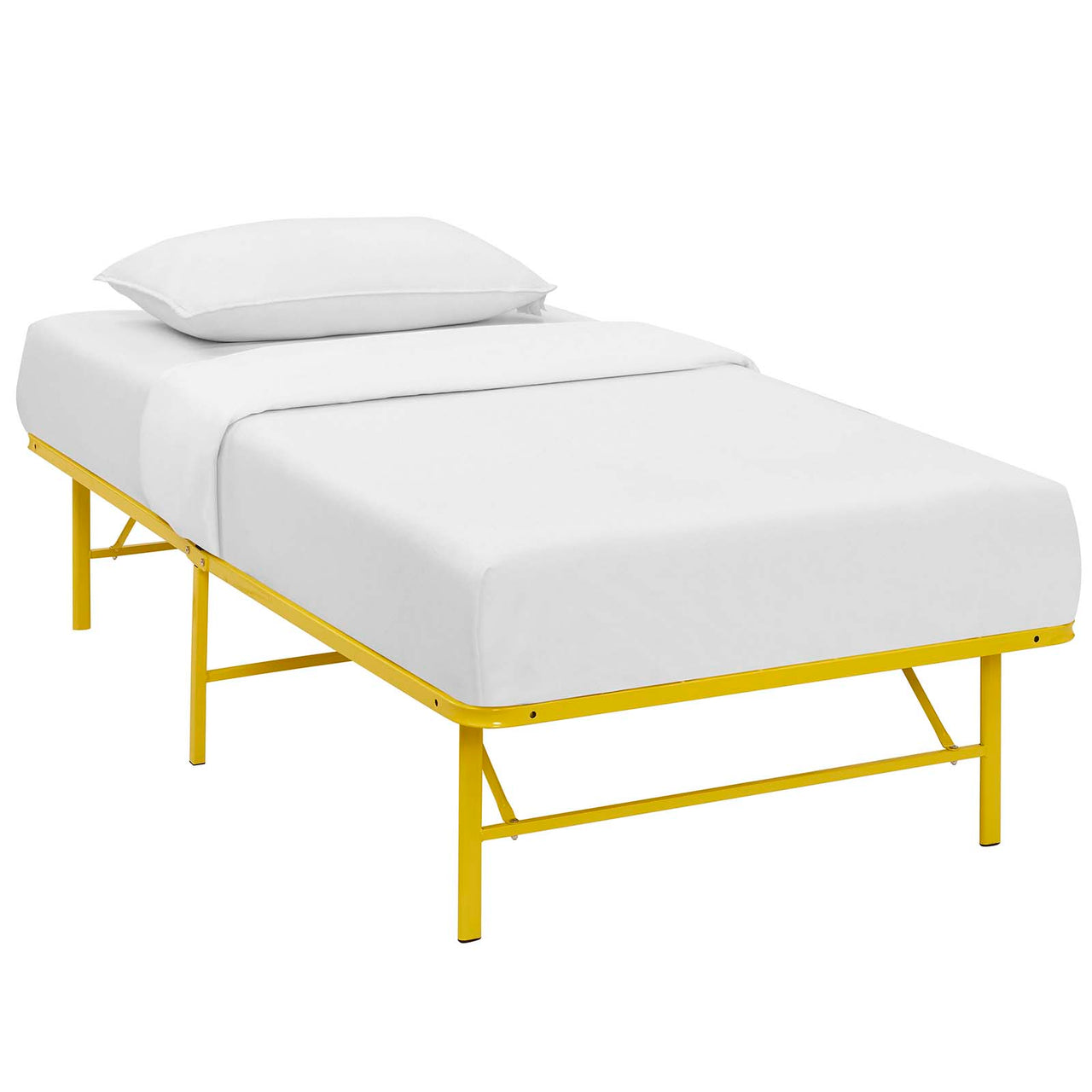Stronghold Twin Bed Frame, Yellow