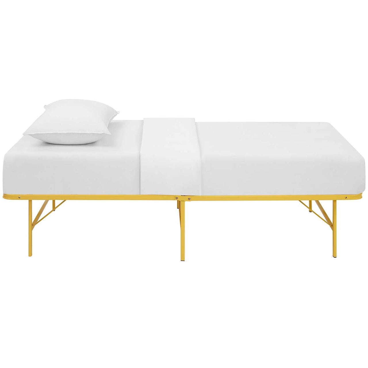 Stronghold Twin Bed Frame, Yellow