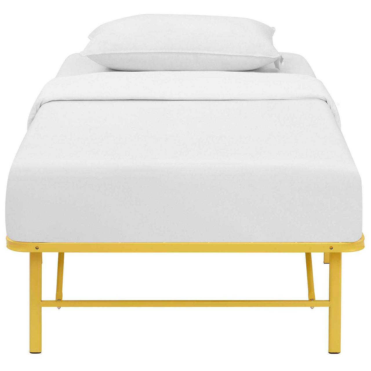 Stronghold Twin Bed Frame, Yellow