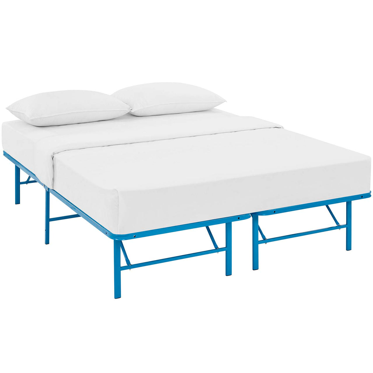 Stronghold Full Bed Frame, Light Blue