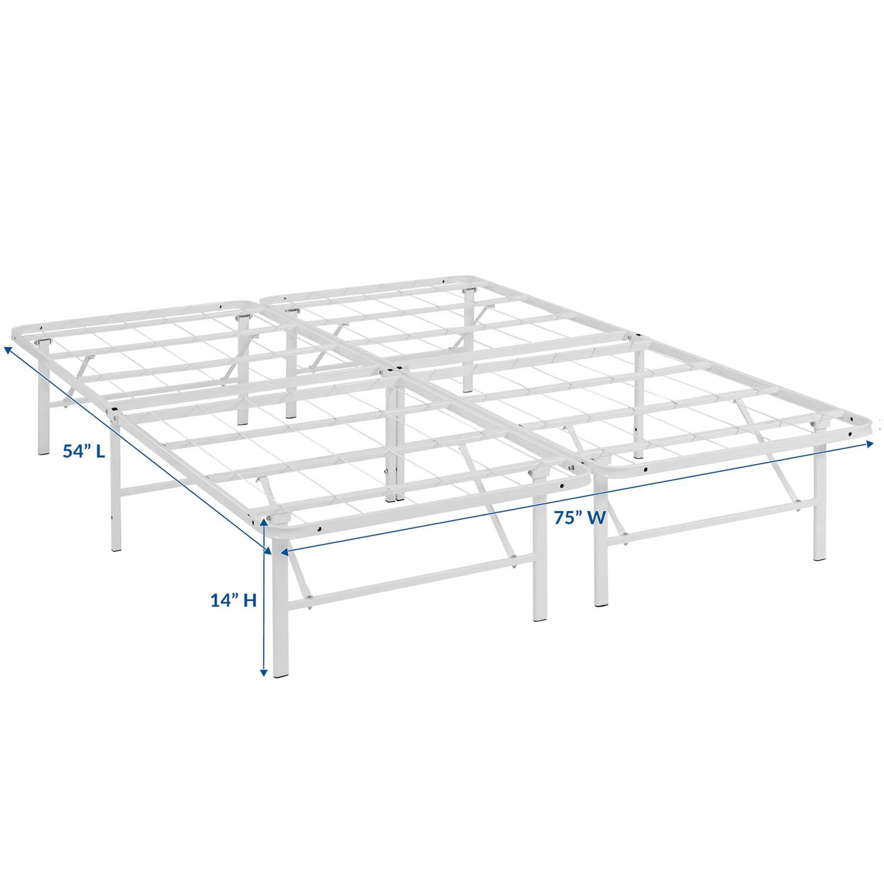 Stronghold Full Bed Frame, White