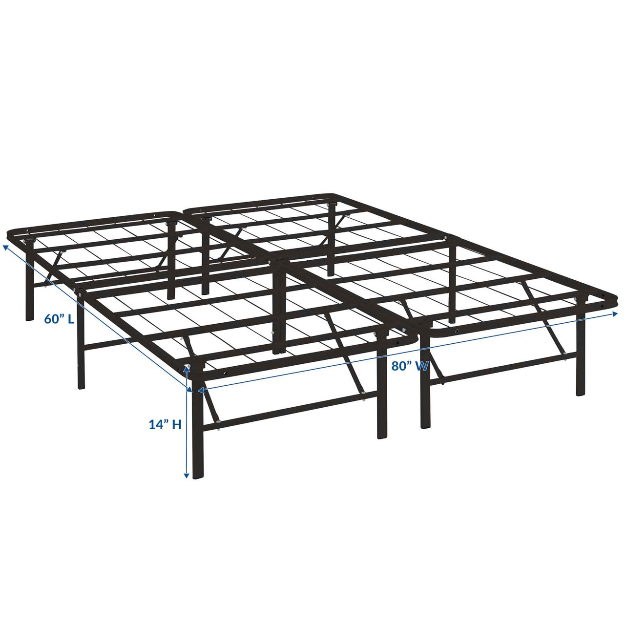 Stronghold Queen Bed Frame, Brown