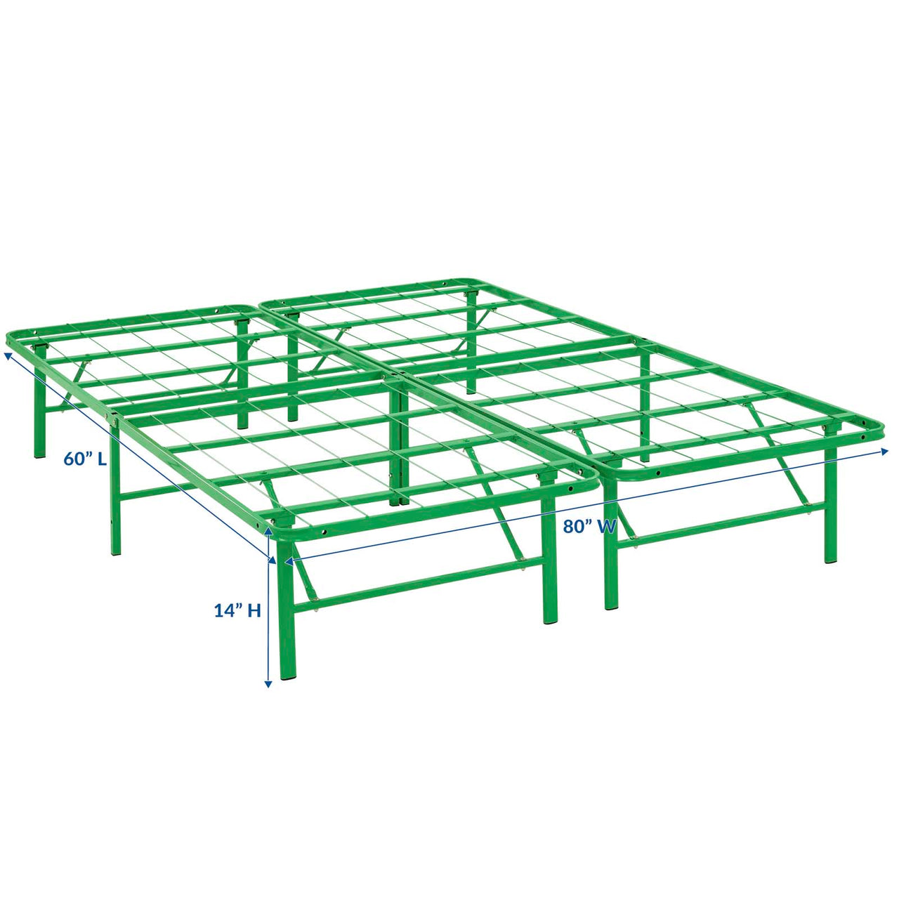 Stronghold Queen Bed Frame, Green