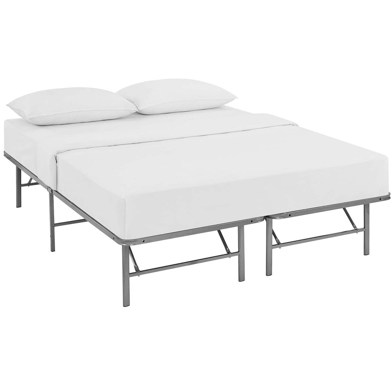 Stronghold Queen Bed Frame, Silver