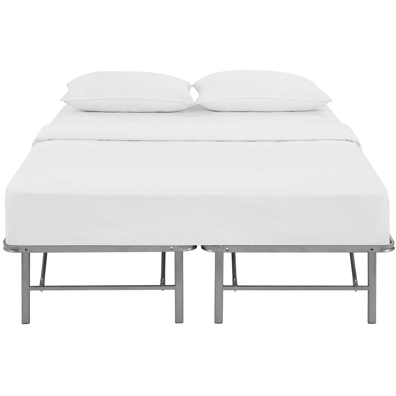 Stronghold Queen Bed Frame, Silver