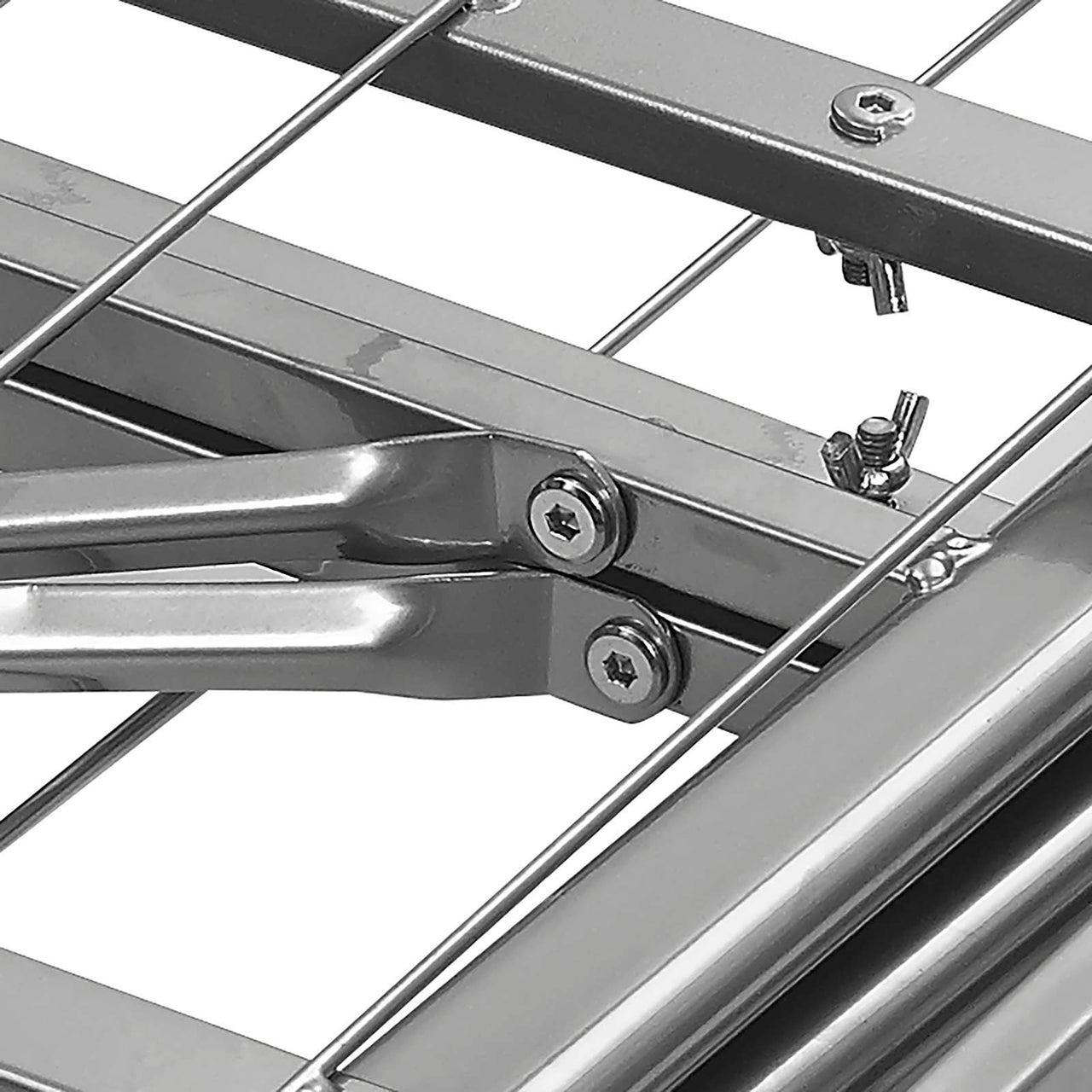 Stronghold Queen Bed Frame, Silver