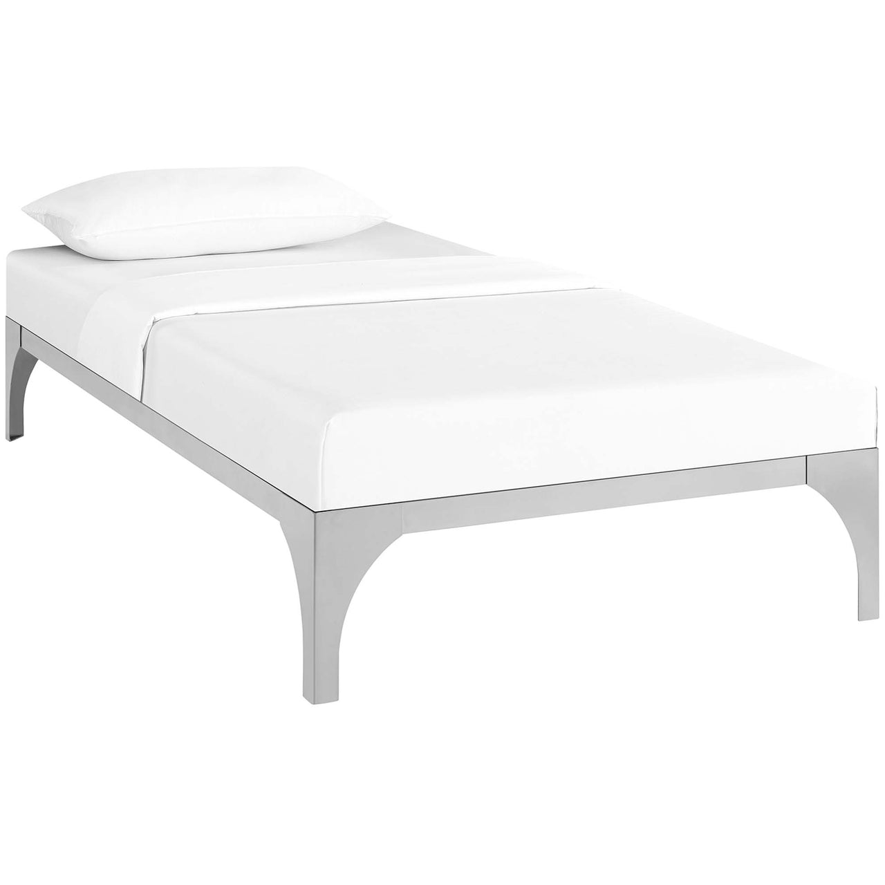Levitt Twin Bed Frame, Silver