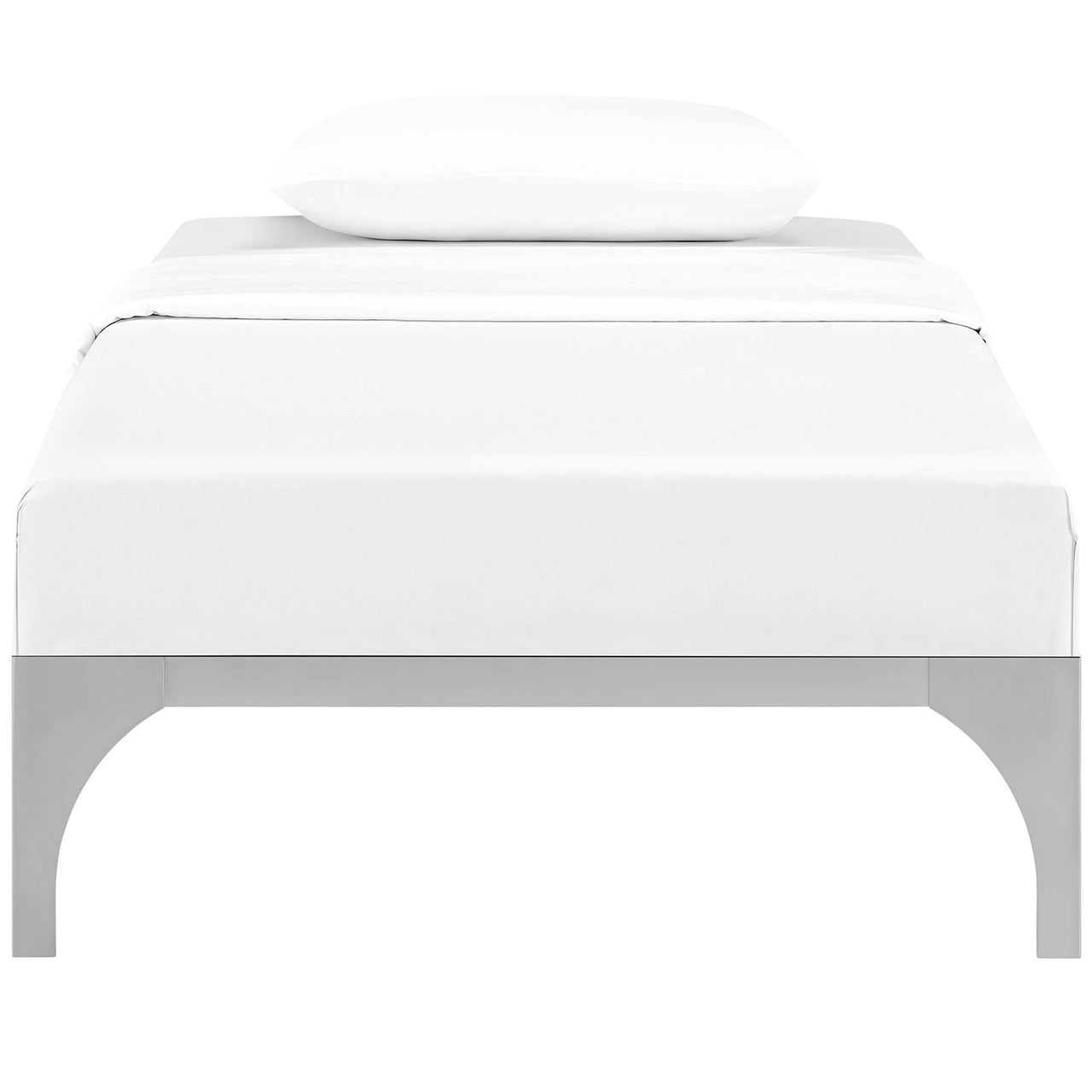 Levitt Twin Bed Frame, Silver