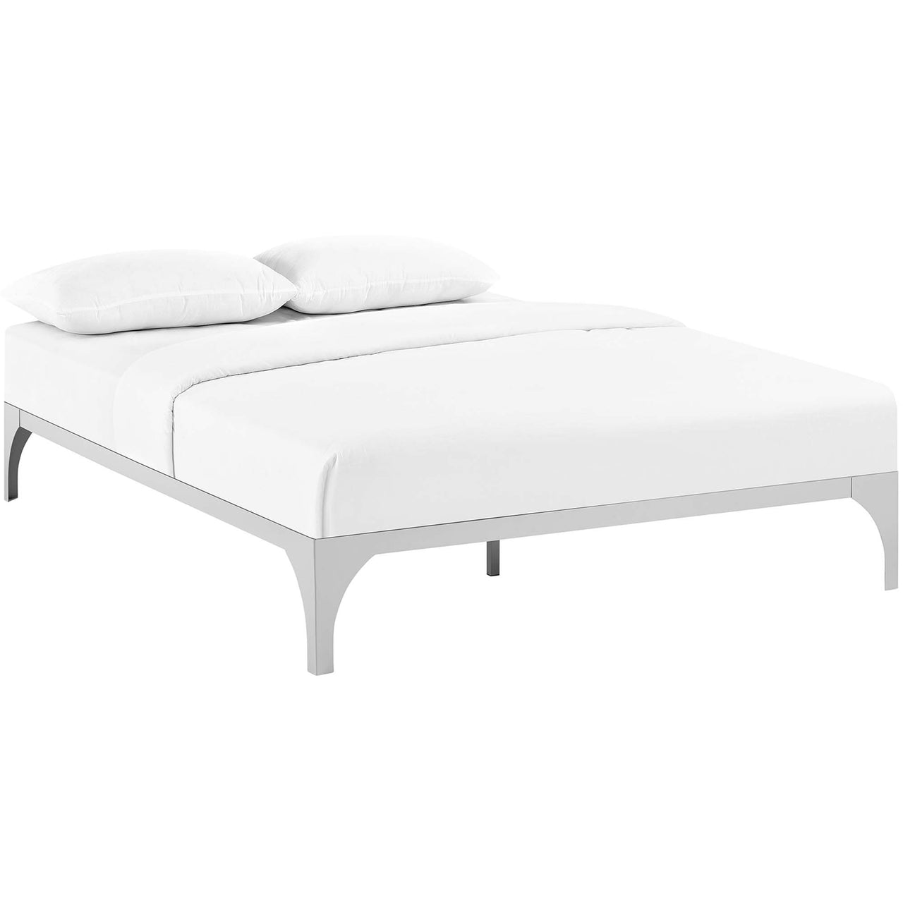 Levitt King Bed Frame, Silver