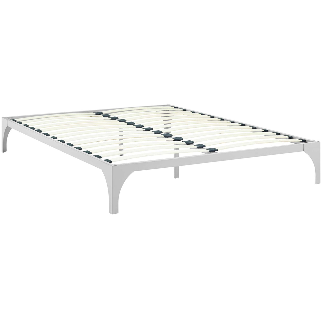 Levitt King Bed Frame, Silver