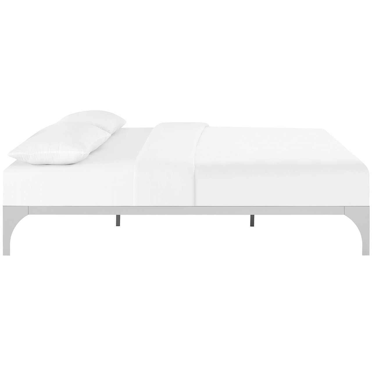 Levitt King Bed Frame, Silver