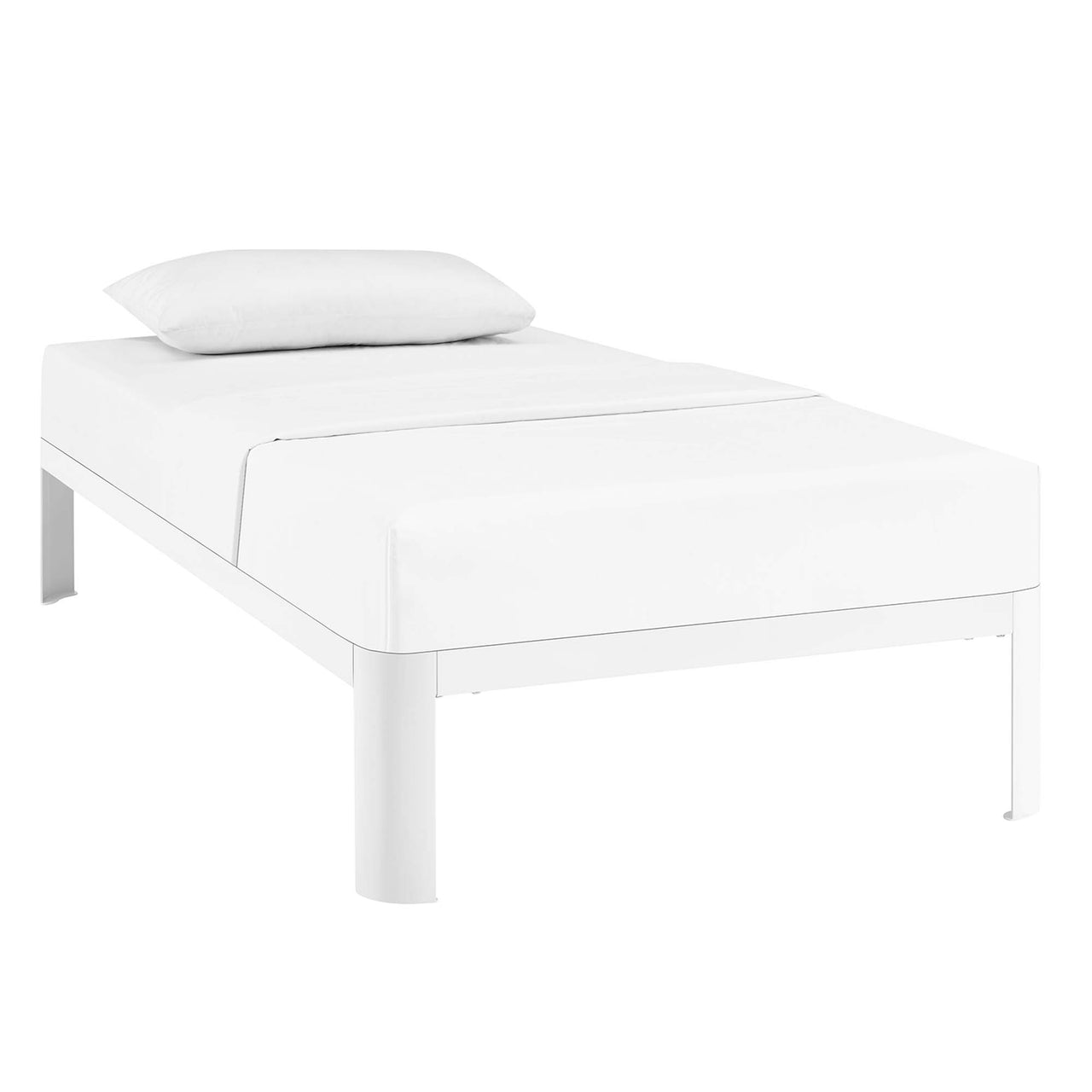 Elevation Twin Bed Frame, White