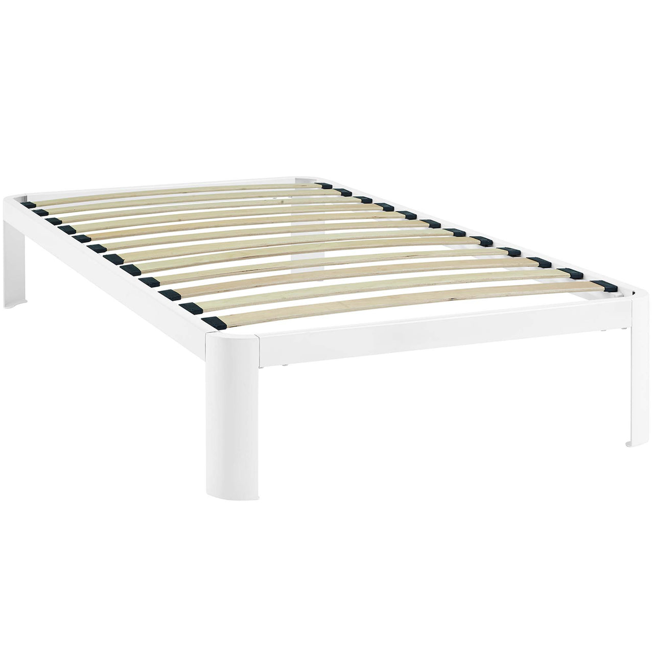 Elevation Twin Bed Frame, White