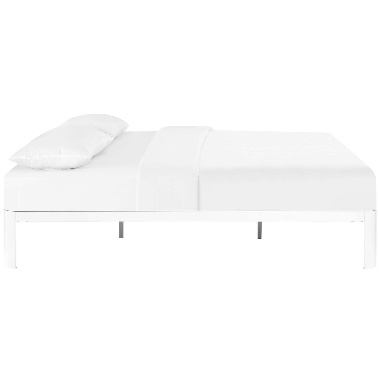 Elevation Queen Bed Frame, White